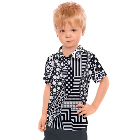 Black And White Kids  Polo Tee by gasi
