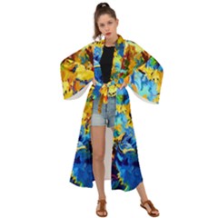 Abstract Art Maxi Kimono by gasi