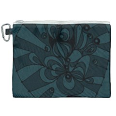 Green Zendoodle Canvas Cosmetic Bag (xxl) by Mazipoodles