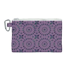 Kaleidoscope Scottish Violet Canvas Cosmetic Bag (medium) by Mazipoodles
