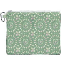 Kaleidoscope Peaceful Green Canvas Cosmetic Bag (xxxl) by Mazipoodles