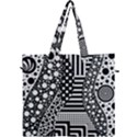 Black and white design Canvas Travel Bag View1