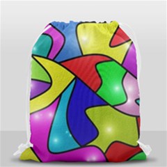 Modern Art Drawstring Bag (small) by gasi