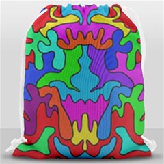 Colorful Design Drawstring Bag (large) by gasi