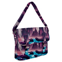 Urban City Cyberpunk River Cyber Tech Future Buckle Messenger Bag by Uceng