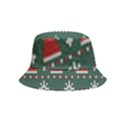 Beautiful Knitted Christmas Pattern Inside Out Bucket Hat (Kids) View1