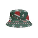 Beautiful Knitted Christmas Pattern Inside Out Bucket Hat (Kids) View2