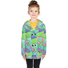 Colorful Stylish Design Kids  Double Breasted Button Coat by gasi