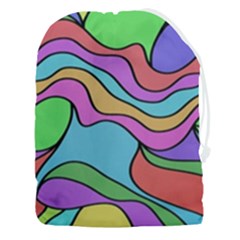 Colorful Stylish Design Drawstring Pouch (3xl) by gasi