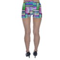 Colorful pattern Skinny Shorts View2