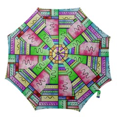 Colorful Pattern Hook Handle Umbrellas (medium) by gasi