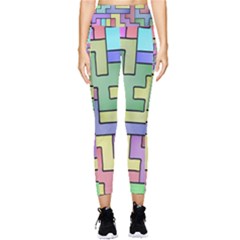 Colorful Stylish Design Pocket Leggings  by gasi