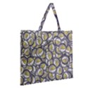 Gong Instrument Motif Pattern Zipper Large Tote Bag View2