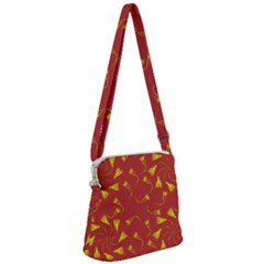 Background Pattern Texture Design Zipper Messenger Bag by Ravend