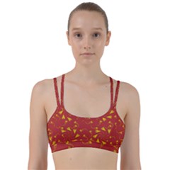 Background Pattern Texture Design Line Them Up Sports Bra by Ravend