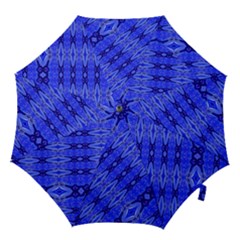 Abstract Tech Modern Pattern Hook Handle Umbrellas (small) by dflcprintsclothing