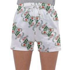 Background Ornamental Pattern Graphic Seamless Sleepwear Shorts by Pakemis