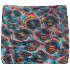 Fractal Black Texture Wallpaper Art Design Art Seat Cushion by Pakemis