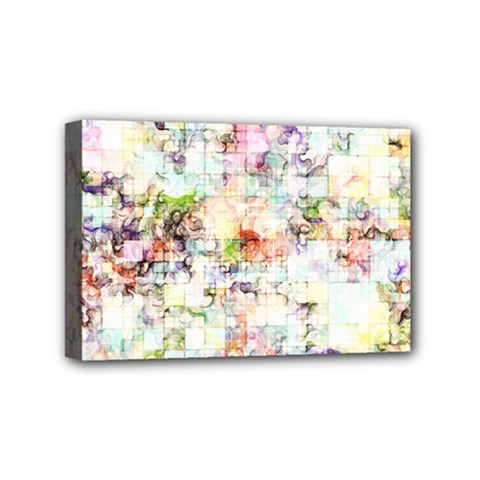 Dirt Puzzle Scrap Book Background Mini Canvas 6  X 4  (stretched) by Ravend