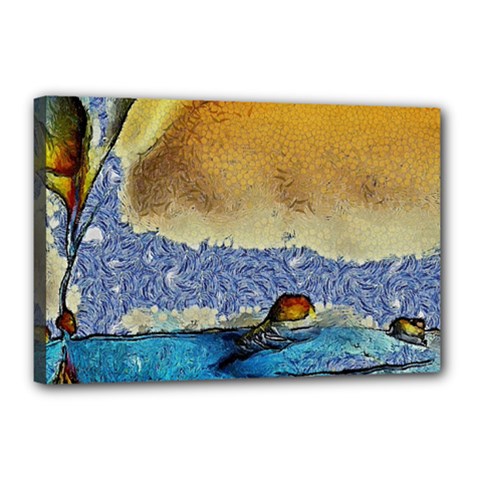 Abstract Painting Art Texture Canvas 18  X 12  (stretched) by Ravend