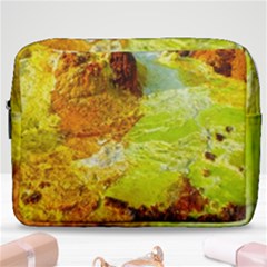 Lake Dallol In Danakil Depression Ethiopia Make Up Pouch (large) by danenraven