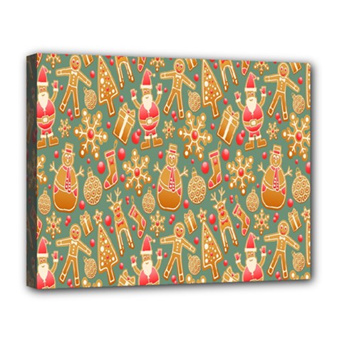 Pattern Seamless Canvas 14  X 11  (stretched) by artworkshop