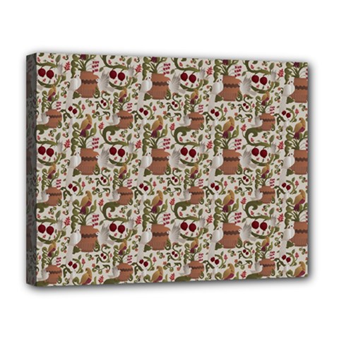 Pattern  Canvas 14  X 11  (stretched) by Gohar