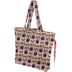 Pugs Drawstring Tote Bag by Sparkle