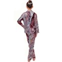 Cora; abstraction Kid s Satin Long Sleeve Pajamas Set View2