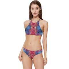 Firey Repeats I Banded Triangle Bikini Set by kaleidomarblingart