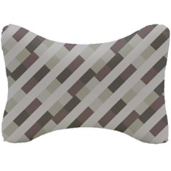 Pale Multicolored Stripes Pattern Seat Head Rest Cushion by dflcprintsclothing