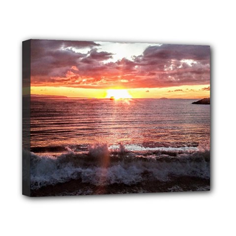 Tropical Sunset Canvas 10  X 8  (stretched) by StarvingArtisan