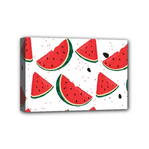 Watermelon Seamless Pattern Mini Canvas 6  X 4  (stretched) by Jancukart