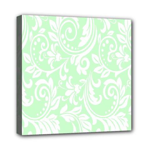 Clean Ornament Tribal Flowers  Mini Canvas 8  X 8  (stretched) by ConteMonfrey