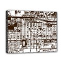 Antique Oriental Town Map  Canvas 10  x 8  (Stretched) View1