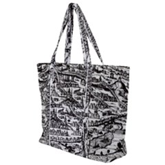 Old Civilization Zip Up Canvas Bag by ConteMonfrey
