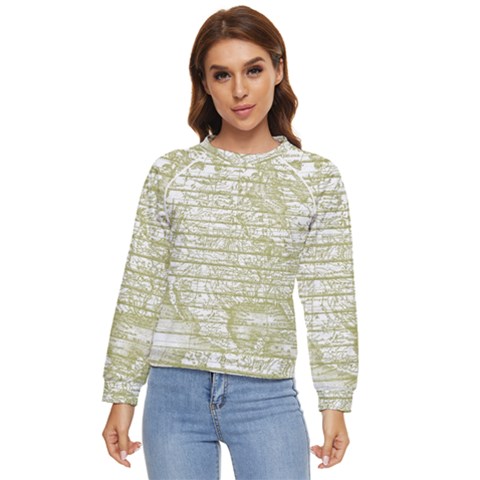 Vintage America`s Map Women s Long Sleeve Raglan Tee by ConteMonfrey