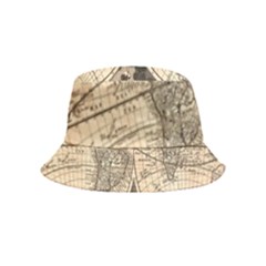 World Map - Nova Delineatio Totius Orbis Terrarum -  1659-1733 Inside Out Bucket Hat (kids) by ConteMonfrey