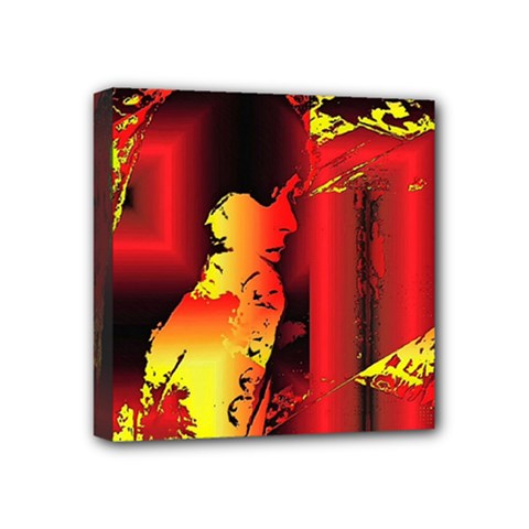 Red Light Ii Mini Canvas 4  X 4  (stretched) by MRNStudios