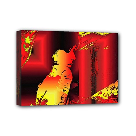 Red Light Ii Mini Canvas 7  X 5  (stretched) by MRNStudios