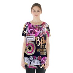 Pop Socket - Gemz Skirt Hem Sports Top by KzFashionShop