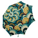 Waves Ocean Sea Abstract Whimsical (1) Hook Handle Umbrellas (Medium) View2