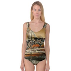 Art Boats Garda, Italy  Princess Tank Leotard  by ConteMonfrey