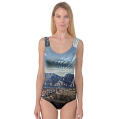 Lake In Italy Princess Tank Leotard  by ConteMonfrey