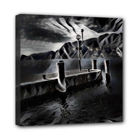 Smokey Pier Mini Canvas 8  X 8  (stretched) by ConteMonfrey