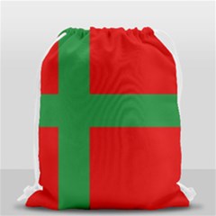 Bornholm Denmark Flag Drawstring Bag (small) by tony4urban