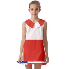 Banskobystricky Flag Kids  Pilgrim Collar Ruffle Hem Dress by tony4urban