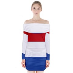 Netherlands Long Sleeve Off Shoulder Dress by tony4urban