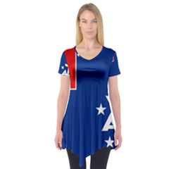 French Southern Territories Short Sleeve Tunic  by tony4urban