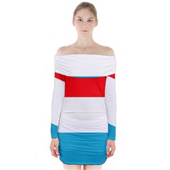 Luxembourg Long Sleeve Off Shoulder Dress by tony4urban